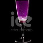 Ice Glows Product Packaging Champagne Flute Glowing Purple
