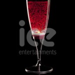 Ice Glows Product Packaging Champagne Flute Glowing Red